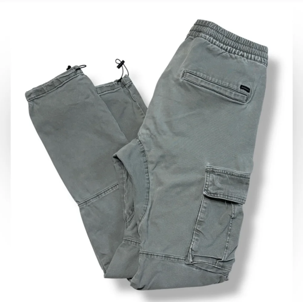 PACSUN Stretch Canvas Olive Slim Cargo Pants